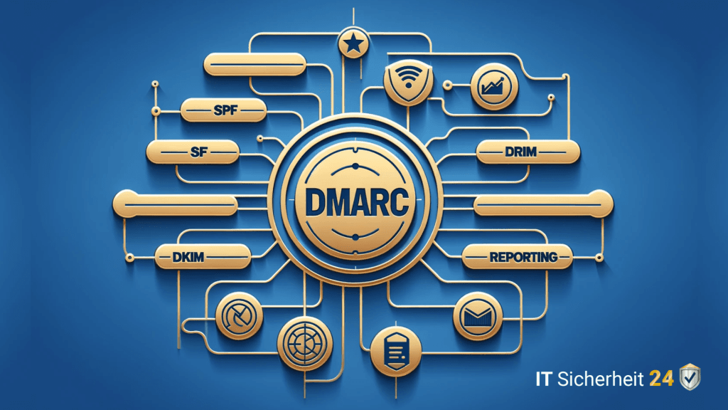 DMARC Grafik zur Übersicht über alle Teilbereiche